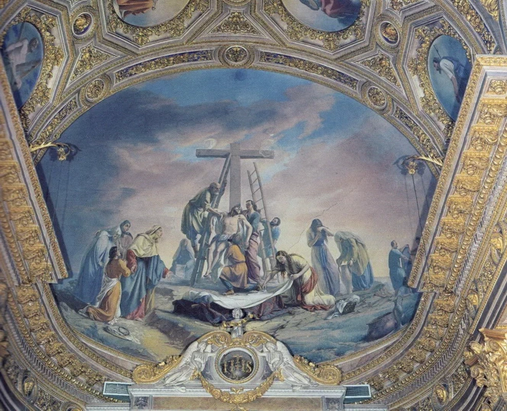 Deposizione dalla Croce - 1862, affresco - Cattedrale di Sant'Alessandro (BG)